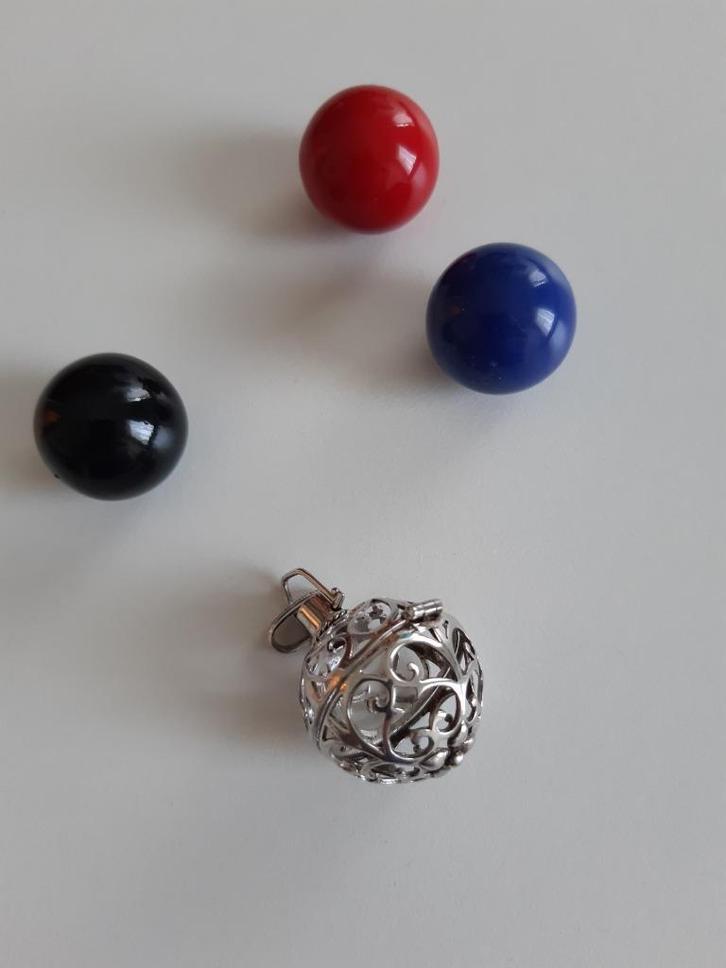 Zwangerschapsbal, Engelsrufer, Tingelbal, Harmonybal, Sieraden, Tassen en Uiterlijk, Kettingen, Nieuw, Zilver, Rood, Verzenden