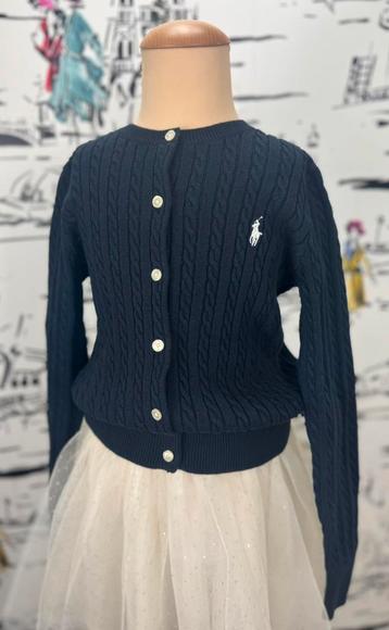 Ralph Lauren navy kabelvestje maat 7 NIEUW  beschikbaar voor biedingen