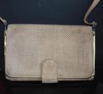Vintage suede leren Bally handtas damestas, Sieraden, Tassen en Uiterlijk, Ophalen of Verzenden, Gebruikt, Beige, Handtas