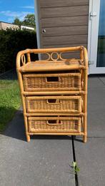 Rotan laden kastje, Huis en Inrichting, Kasten | Ladekasten, Minder dan 50 cm, Ophalen of Verzenden, Zo goed als nieuw, 3 of 4 laden