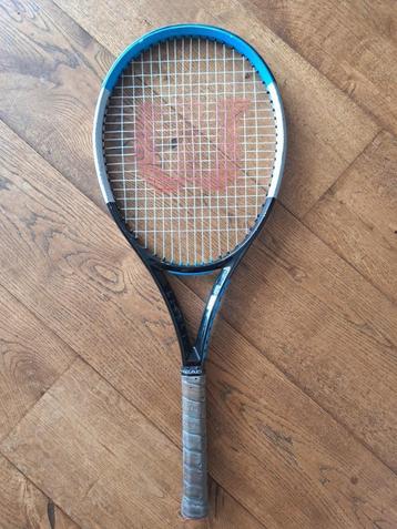 Tennisracket Wilson 260 gram i.g.s. kleur blauw/grijs beschikbaar voor biedingen