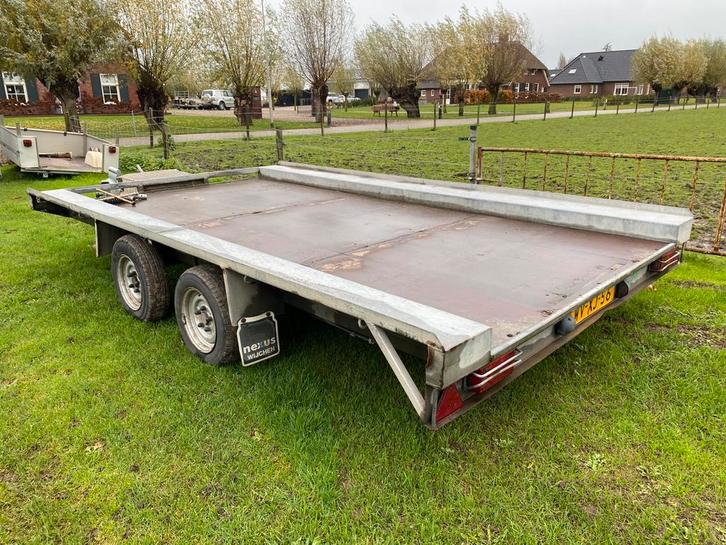 Atec 3500kg machine transporter, aanhanger, aanhangwagen, Auto diversen, Aanhangers en Bagagewagens, Gebruikt, Ophalen