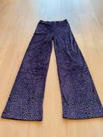 Fluweel flared broek s, Kleding | Dames, Paars, Ophalen of Verzenden, Zo goed als nieuw, Maat 36 (S)
