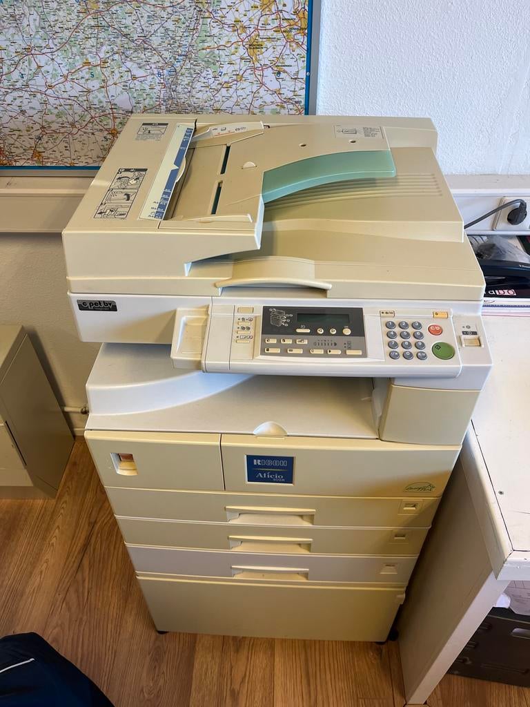 Ricoh Aficio 1018 Kopieermachine, Zakelijke goederen, Kantoor en Winkelinrichting | Apparatuur en Telecommunicatie, Ophalen, Gebruikt