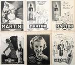 44 vintage advertenties reclames Martini drank 1937-66, Gebruikt, Ophalen