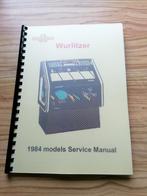Te koop service manual voor Wurlitzer modellen uit 1984, Ophalen of Verzenden, Wurlitzer