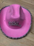 Roze cowboyhoed, Ophalen of Verzenden, Gedragen, Carnaval, Accessoires