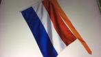 Nederlandse vlag met oranje wimpel en stok, Diversen, Vlaggen en Wimpels, Ophalen of Verzenden, Zo goed als nieuw