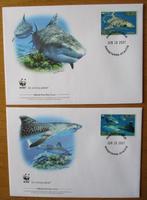 St. Kitts, WWF serie FDC's Tijgerhaai, 2007, Postzegels en Munten, Verzenden, Gestempeld, Dier of Natuur