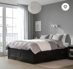 Drie maanden oud! Ikea BRIMNES bed met lades, Huis en Inrichting, Slaapkamer | Bedden, Ophalen, Eenpersoons, Wit, 140 cm