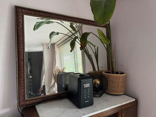 Vintage spiegel met sierlijst – 134 x 105 cm, Huis en Inrichting, Woonaccessoires | Spiegels, Zo goed als nieuw, Rechthoekig, Ophalen