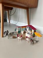 Schleich paarden café set te koop, Verzamelen, Speelgoed, Ophalen of Verzenden, Zo goed als nieuw