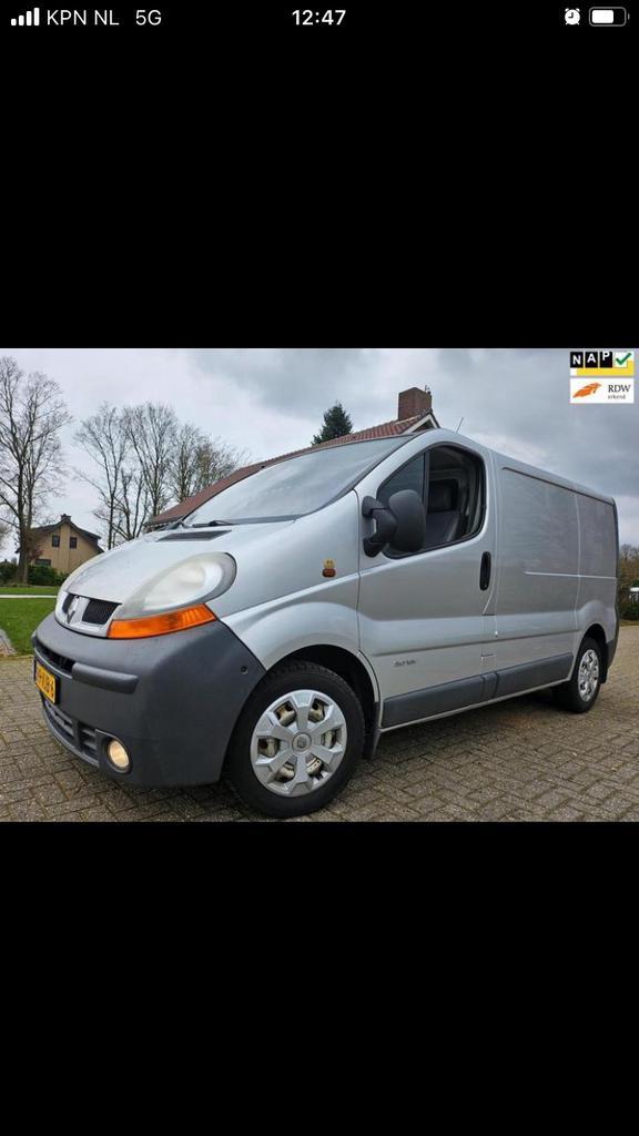 Renault Trafic BENZINE!! GRIJS Kenteken in zeer nette staat, Auto's, Bestelauto's, Particulier, ABS, Airbags, Airconditioning