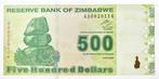 500 Dollars Zimbabwe 2009 Bankbiljet UNC #ZBA, Ophalen of Verzenden, Zimbabwe, Los biljet