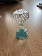 Vintage Zandloper Glas Blauw Zand, Ophalen of Verzenden