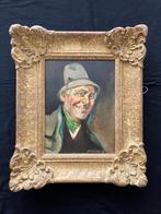 Olieverf op paneel 'Paddy' van impressionist Henrie Pitcher, Antiek en Kunst, Kunst | Schilderijen | Klassiek, Ophalen of Verzenden