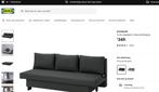 ÄLVDALEN 3-zits slaapbank, Knisa donkergrijs, Huis en Inrichting, Banken | Bankstellen, 125 tot 150 cm, Overige maten, Ophalen of Verzenden