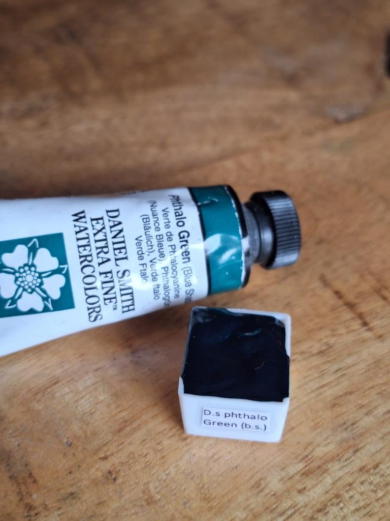 Daniel Smith Aquarelverf - ½ napje phthalo green blue shade, Ophalen of Verzenden, Nieuw, Waterverf