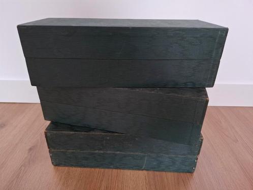 3 kaartenbakken., Antiek en Kunst, Curiosa en Brocante, Ophalen of Verzenden