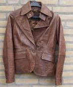 GooseCraft, damesjasje, kolbertje, cognacbruin,maat s, leer, Maat 38/40 (M), Goosecraft, Bruin, Ophalen of Verzenden