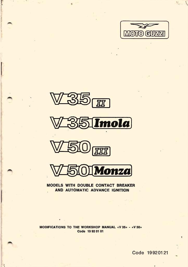 Moto Guzzi V35 V35 Imola V50 III V50 Imola modifications, Motoren, Handleidingen en Instructieboekjes, Moto Guzzi, Ophalen of Verzenden