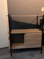 Houten kast met metalen frame, Ophalen, 50 tot 100 cm, Zo goed als nieuw, Minder dan 100 cm