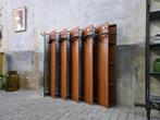 Jaren 70 Teak Hout Garderobe | Vintage Design Kapstok, Wandkapstok, Gebruikt, 100 tot 150 cm, Ophalen of Verzenden