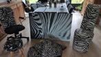 Decoratie zebra hakschoen stoel, sprei, canvas, bureaustoel, Huis en Inrichting, Woonaccessoires | Overige, Ophalen of Verzenden