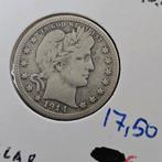 Quarter Dollar 1914 Amerika, Verzenden, Noord-Amerika, Losse munt, Zilver