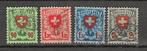 Zwitserland 194-197, Ophalen of Verzenden, Gestempeld