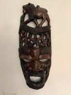Prachtig massief houten masker over de slavernij, Ophalen of Verzenden