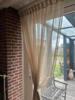 Beige/Crème Gordijnen - Landelijke Stijl, Huis en Inrichting, Ophalen of Verzenden, Gebruikt, Beige, 200 cm of meer