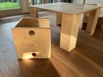 Originele Ado kubustafel met 2 stoelen, Ophalen of Verzenden, Zo goed als nieuw, Tafel(s) en Stoel(en)