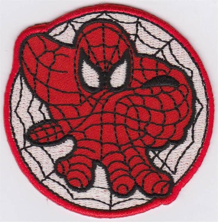 Spiderman stoffen opstrijk patch embleem #4, Verzamelen, Kleding en Patronen, Nieuw, Shirt, Ophalen of Verzenden
