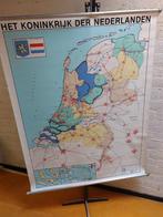 Schoolplaten landkaarten geografie aardrijkskunde, Antiek en Kunst, Antiek | Schoolplaten, Ophalen of Verzenden, Aardrijkskunde