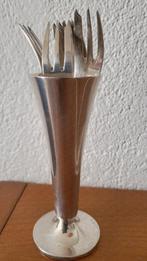 Zilvervaasje met 6 vorkjes, Ophalen of Verzenden