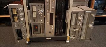 9 x Diverse zeer nette vintage audio met werk. beschikbaar voor biedingen
