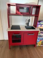 duktig keukentje rood ikea, Kinderen en Baby's, Speelgoed | Speelkeukens, Ophalen, Zo goed als nieuw, Hout, Speelkeuken
