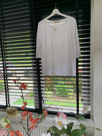 Supermooi wit shirt 3/4 travelstof, 40 nieuw! beschikbaar voor biedingen