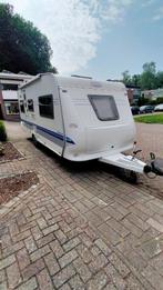 Hobby 495 UK Deluxe Easy, Caravans en Kamperen, Caravans, Koelkast, Rondzit, Hobby, Dwarsbed