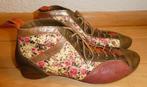 Think! enkellaarzen maat 38 GUAD-2 bloemen groen bruin roze, Kleding | Dames, Schoenen, Verzenden, Think!, Lage of Enkellaarzen