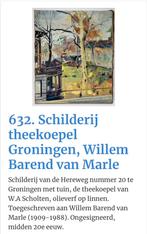 Schilderij theekoepel Groningen Willem Barend van Marle, Antiek en Kunst, Ophalen of Verzenden
