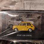 Fiat 126 geel 1973 1:43 in vitrinedoosje - met magazine, Ophalen of Verzenden, Nieuw, Auto, Overige merken