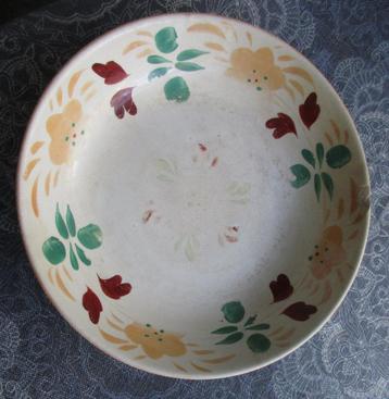 heel oud antiek bord of schaal Petrus Regout 24,5 cm beschikbaar voor biedingen