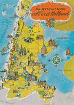 NOORD HOLLAND Landkaart Groeten, Verzamelen, Gelopen, Noord-Holland, Verzenden, 1980 tot heden