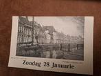Vloeddijk Kampen kalenderkaartje uit 1912, Verzamelen, Foto's en Prenten, Ophalen of Verzenden, Voor 1940, Gebruikt