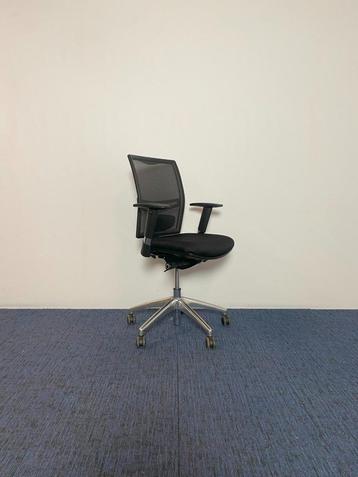 20 x Bureaustoel CS Airtop, zwarte stof, chroom voetkruis beschikbaar voor biedingen