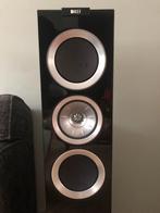 KEF R500 Speakers - Zwart hoogglans, Audio, Tv en Foto, Luidsprekers, Zo goed als nieuw, 120 watt of meer, Front, Rear of Stereo speakers