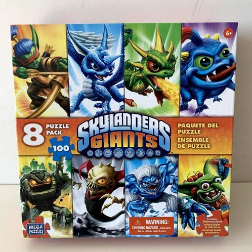 Puzzel Skylanders Giants 8x 100 stukjes / Mega Puzzels, Kinderen en Baby's, Speelgoed | Kinderpuzzels, Gebruikt, Meer dan 50 stukjes