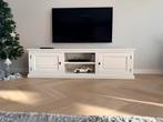 Landelijke TV meubel wit/creme - 180cm, Ophalen, Gebruikt, 150 tot 200 cm, Landelijk